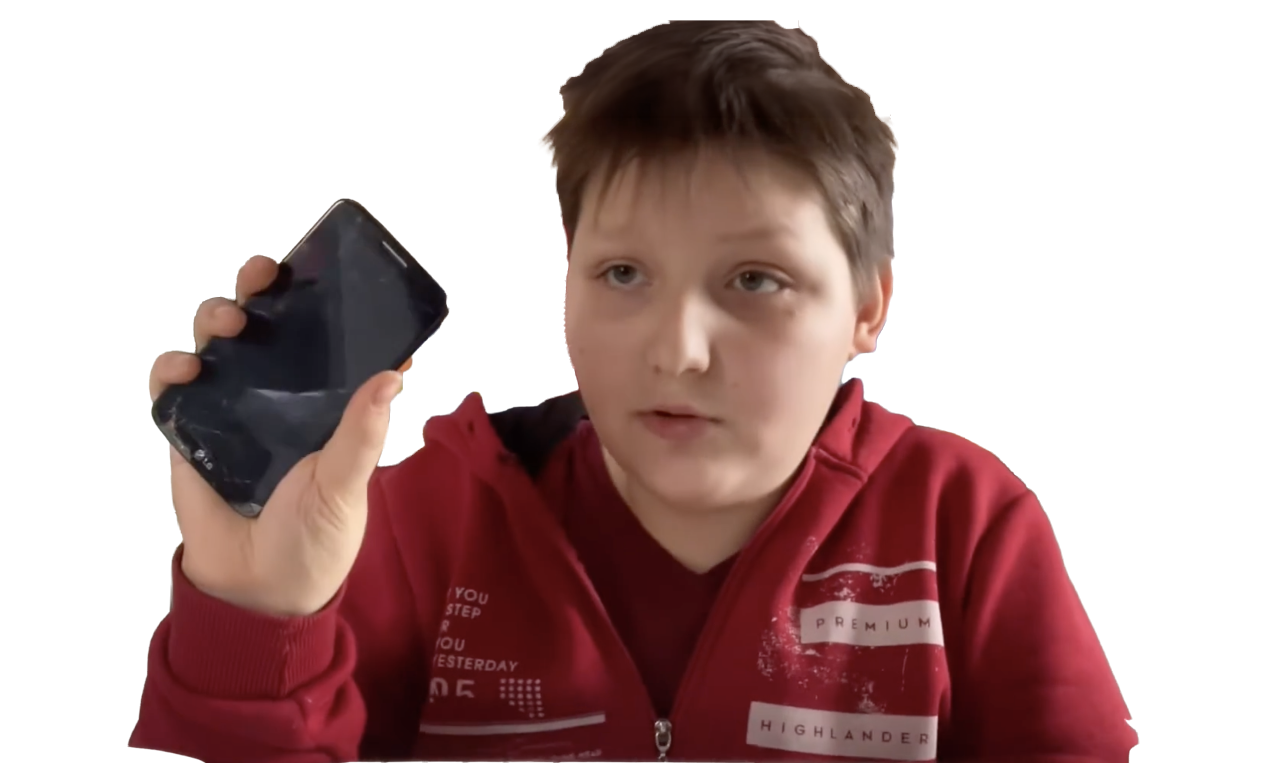 Ivan holding a phone in 2022